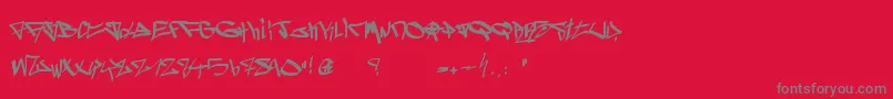 Шрифт Ghetto Blasterz – серые шрифты на красном фоне