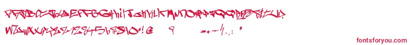 Шрифт Ghetto Blasterz – красные шрифты на белом фоне