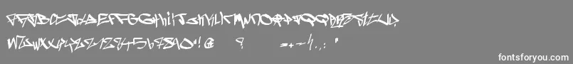 Ghetto Blasterz Font – White Fonts on Gray Background