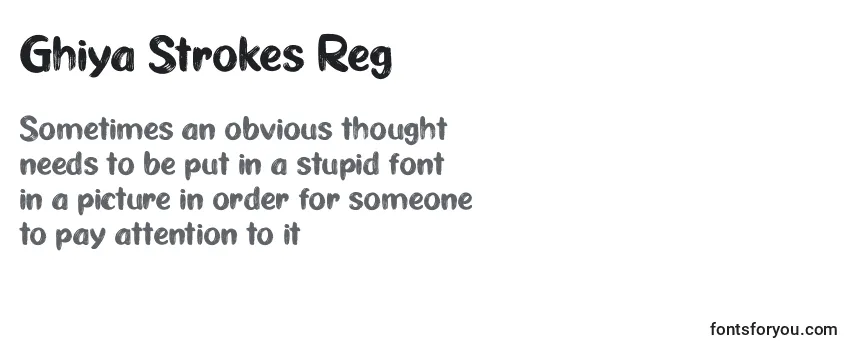 Review of the Ghiya Strokes Reg Font