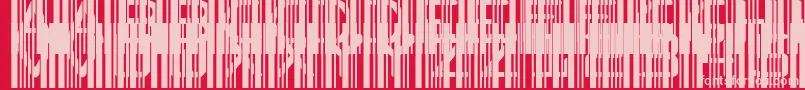 Ghost Code Font – Pink Fonts on Red Background