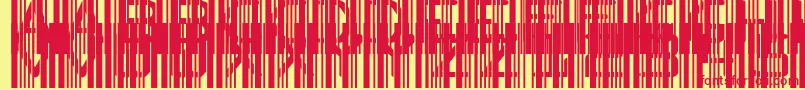 Ghost Code Font – Red Fonts on Yellow Background
