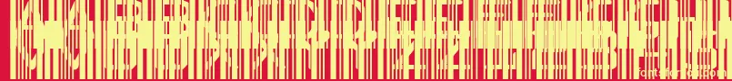 Ghost Code Font – Yellow Fonts on Red Background