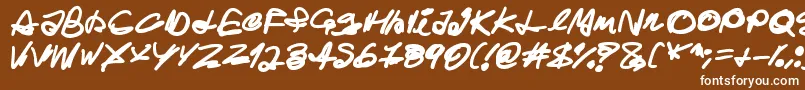 Ghost House Font – White Fonts on Brown Background