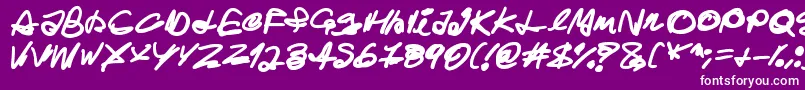 Ghost House Font – White Fonts on Purple Background