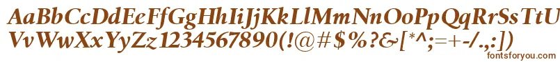 BirkaBolditalic Font – Brown Fonts on White Background