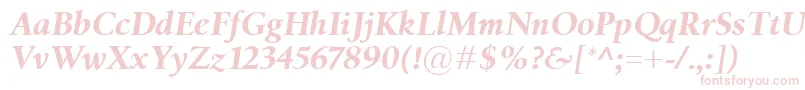 BirkaBolditalic Font – Pink Fonts on White Background