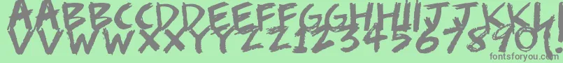 ScribbleScrawl Font – Gray Fonts on Green Background