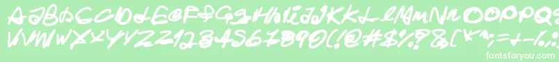 Ghost House Font – White Fonts on Green Background