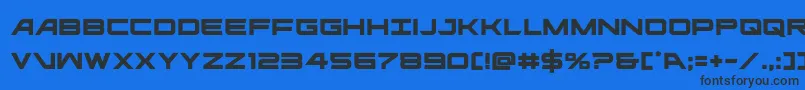 ghostclan Font – Black Fonts on Blue Background