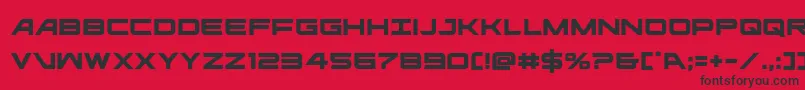 ghostclan Font – Black Fonts on Red Background