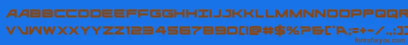 ghostclan Font – Brown Fonts on Blue Background