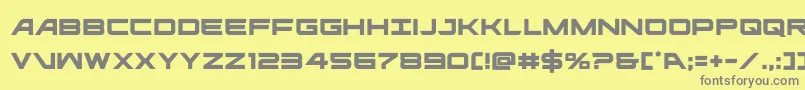 ghostclan Font – Gray Fonts on Yellow Background