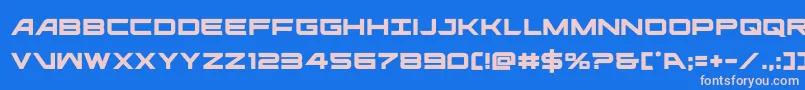 ghostclan Font – Pink Fonts on Blue Background