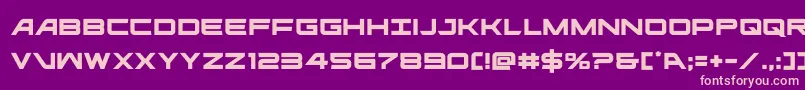 ghostclan Font – Pink Fonts on Purple Background