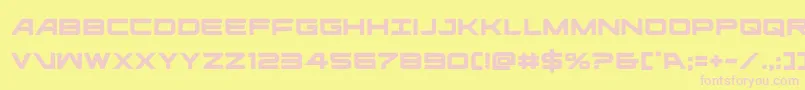 ghostclan Font – Pink Fonts on Yellow Background