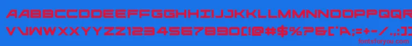 ghostclan Font – Red Fonts on Blue Background