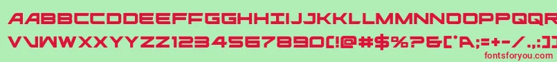 ghostclan Font – Red Fonts on Green Background