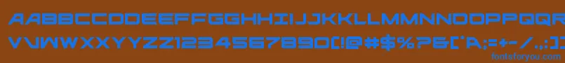 ghostclan Font – Blue Fonts on Brown Background