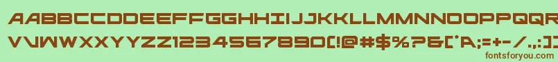 ghostclan Font – Brown Fonts on Green Background