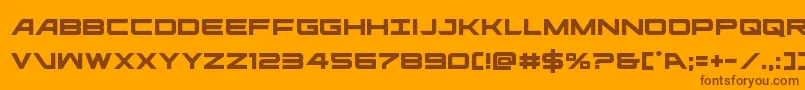 ghostclan Font – Brown Fonts on Orange Background