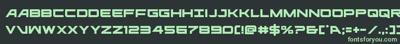 ghostclan Font – Green Fonts on Black Background