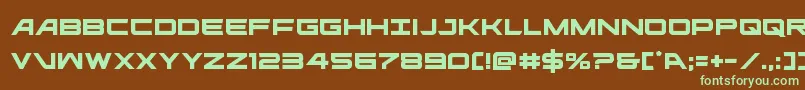 ghostclan Font – Green Fonts on Brown Background