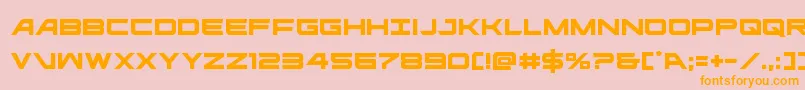 ghostclan Font – Orange Fonts on Pink Background