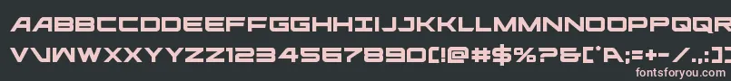 ghostclan Font – Pink Fonts on Black Background