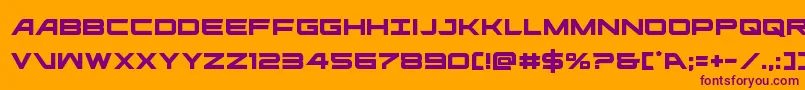 ghostclan Font – Purple Fonts on Orange Background