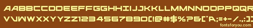 ghostclan Font – Yellow Fonts on Brown Background