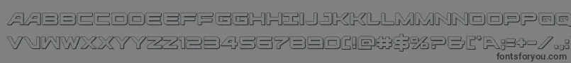 ghostclan3d Font – Black Fonts on Gray Background