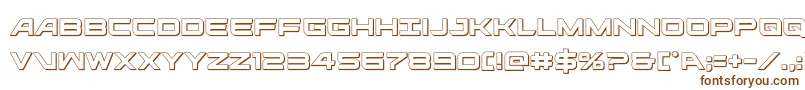 Шрифт ghostclan3d – коричневые шрифты на белом фоне