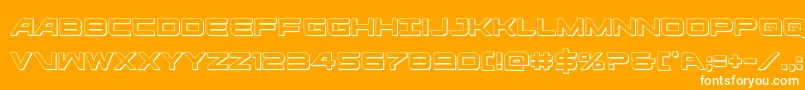 ghostclan3d Font – White Fonts on Orange Background