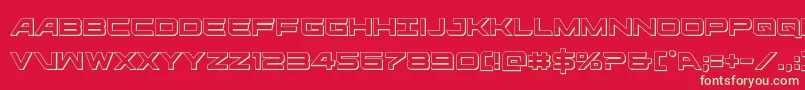 ghostclan3d Font – Green Fonts on Red Background