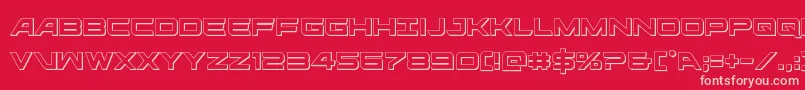 ghostclan3d Font – Pink Fonts on Red Background