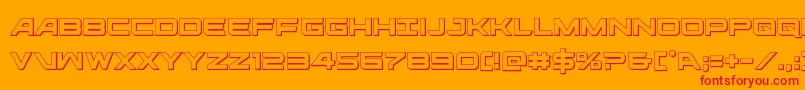 Lisätietoja ghostclan3d-fontista ghostclan3d-fontti – punaiset fontit oranssilla taustalla