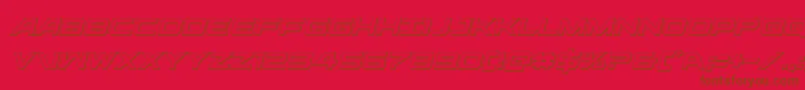 ghostclan3dital Font – Brown Fonts on Red Background