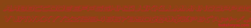 ghostclan3dital Font – Red Fonts on Brown Background