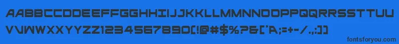ghostclancond Font – Black Fonts on Blue Background