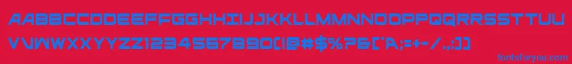 ghostclancond Font – Blue Fonts on Red Background