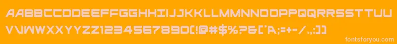 ghostclancond Font – Pink Fonts on Orange Background
