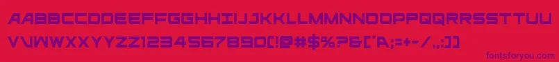 ghostclancond Font – Purple Fonts on Red Background