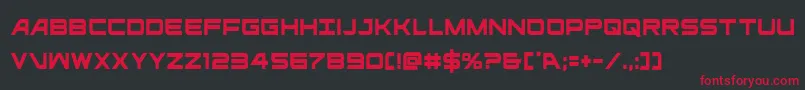 ghostclancond Font – Red Fonts on Black Background