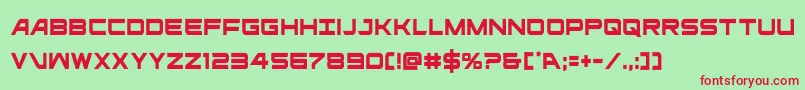 ghostclancond Font – Red Fonts on Green Background