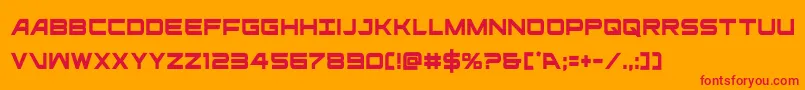 ghostclancond Font – Red Fonts on Orange Background