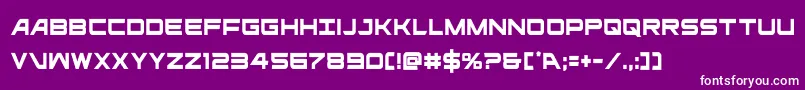 ghostclancond Font – White Fonts on Purple Background