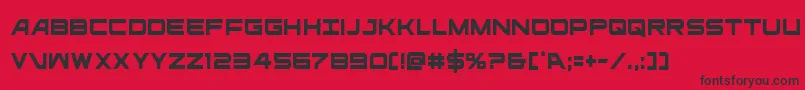 ghostclancond Font – Black Fonts on Red Background