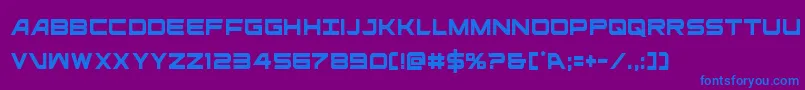 ghostclancond Font – Blue Fonts on Purple Background