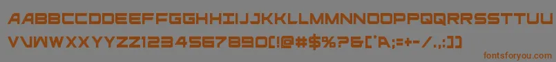 ghostclancond Font – Brown Fonts on Gray Background